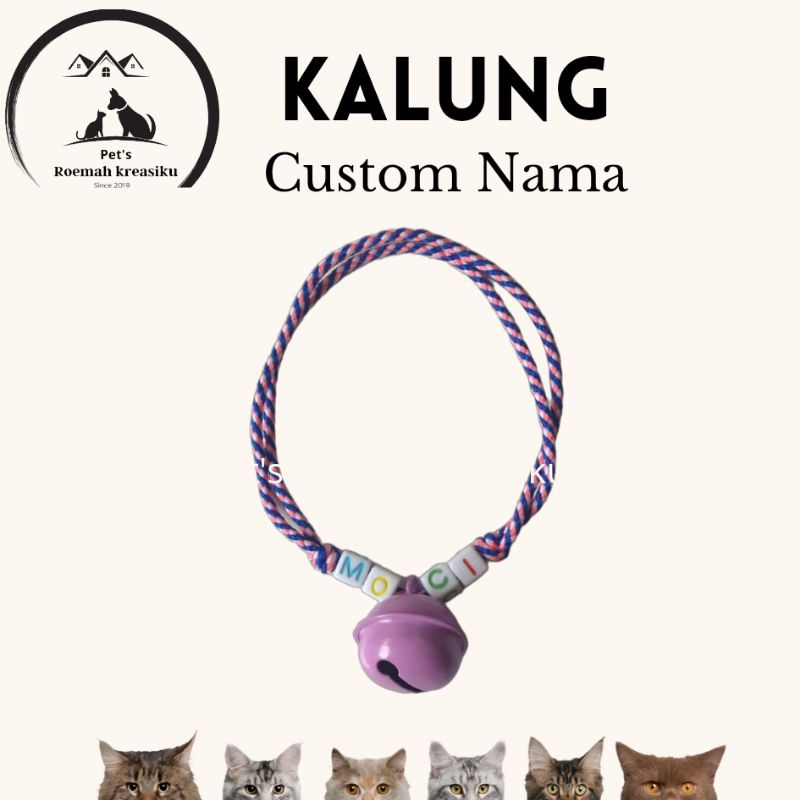 kalung kucing custom nama murah# kaling perusik custom nama