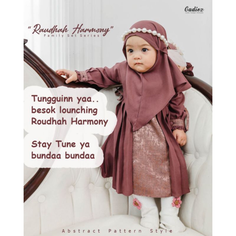 Sarimbit Raudhah harmony gadiez // famset terbaru idul Fitri 2024 // baju keluarga // Ied series