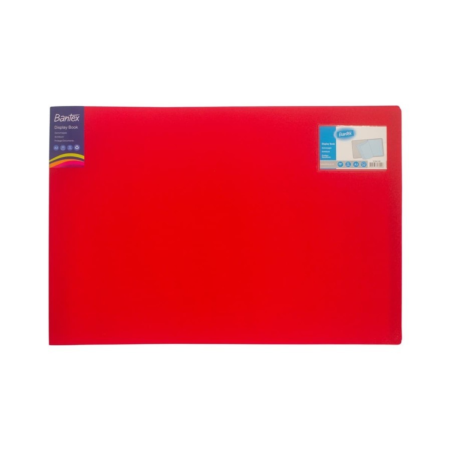 

Bantex Display Book A3 landscape (20 pockets) Red