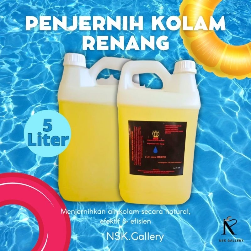5 Liter - Kingslong Penjernih Air Khusus Kolam Renang | Swimming pool cleaner - penjernih kolam rena
