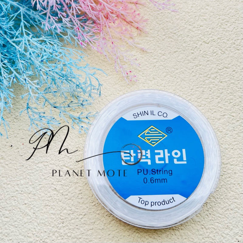 Tali Senar Elastis Premium Korea 0.5 - 1.0 Bahan Kerajinan Diy