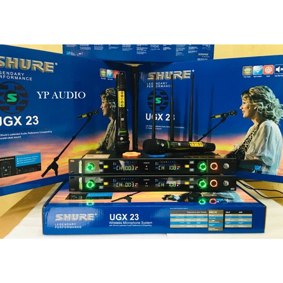 SHURE MICROPHONE UGX-23 / SHURE UGX-23 WIRELESS MIC ( 4 Antenna )/UGX 23