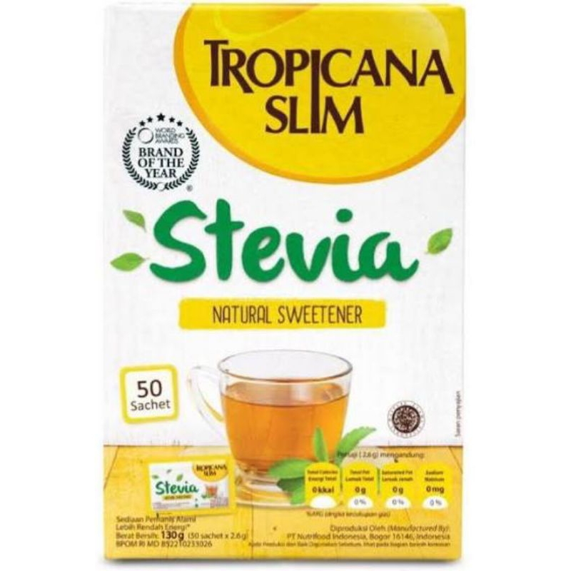 

Tropicana Slim Stevia Sweetener 50 sachet