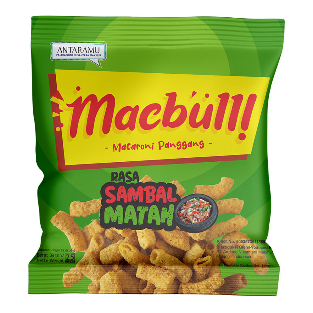 

Macbulli Sambal Matah 25 Gr - Makaroni Pedas Rasa Sambal Nusantara