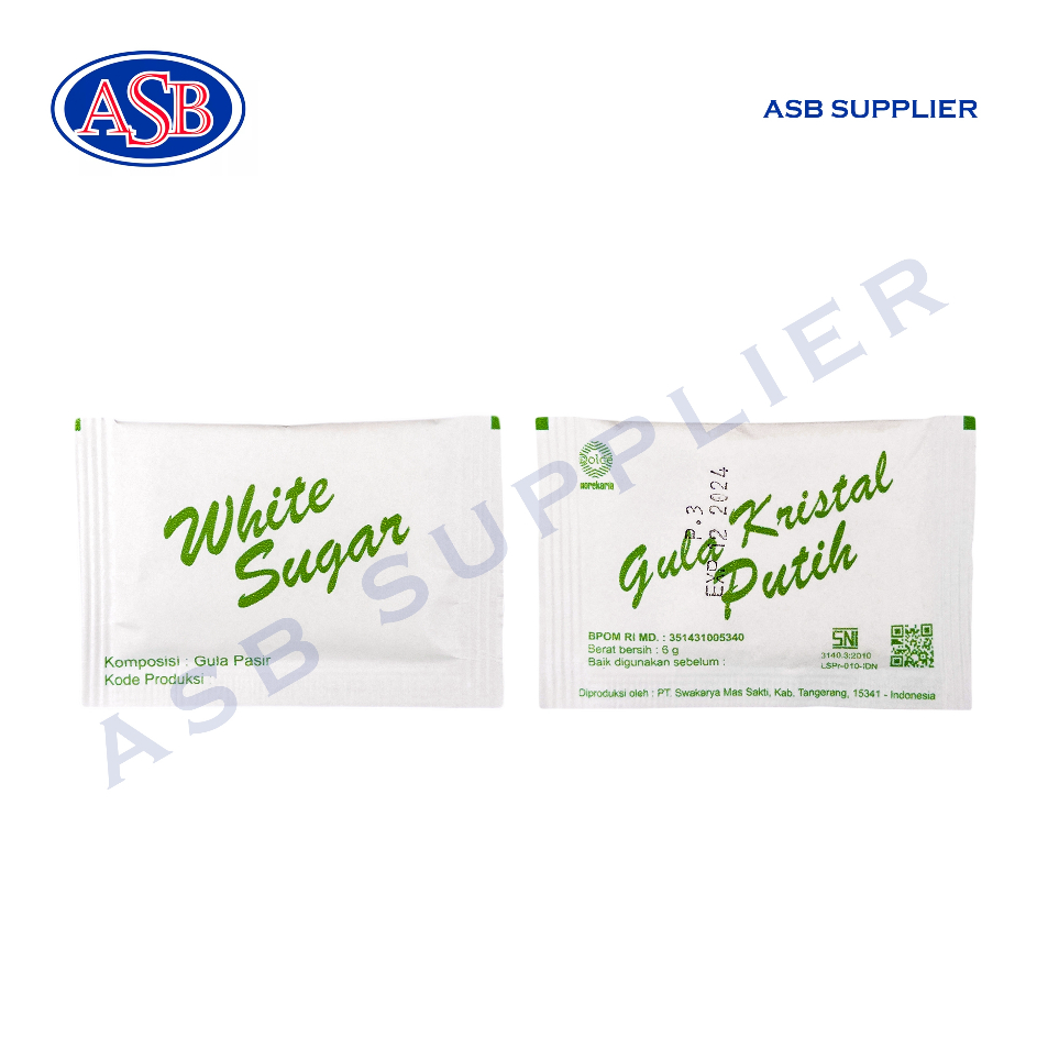 

Terkini White Sugar Sachet / Gula Putih (250 Pcs) Laris
