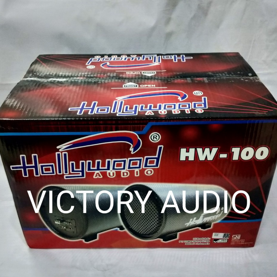 Best Basstube Hollywood Audio HW-100 10 Inch Bass Tube Subwoofer Aktif BassBox Tabung Bass Box Bazoo