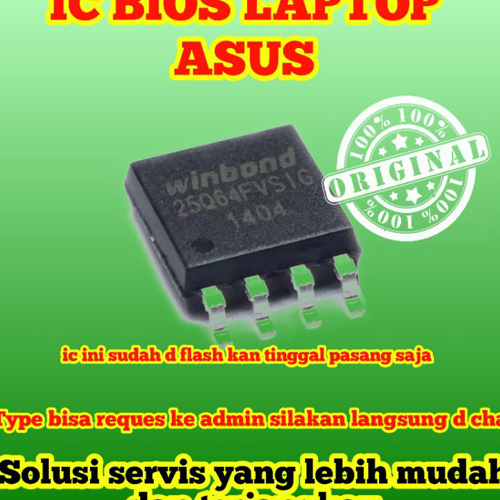 ←✻ ic bios laptop merk asus siap pakai