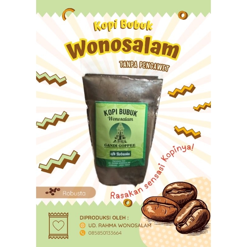 

Kopi Bubuk Robusta khas Wonosalam Jombang