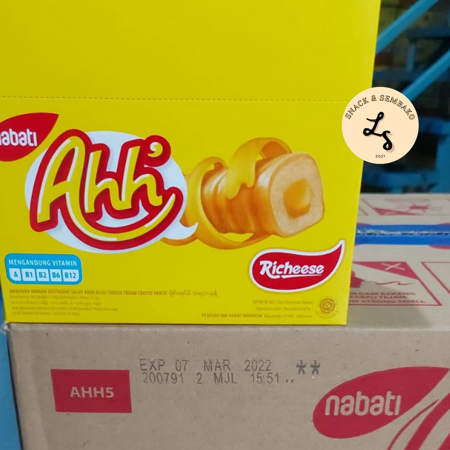 

Murah Richeese/Richoco Nabati Ahh Triple Cheese Roll / Cokelat 5.5 gr Isi 20 pcs