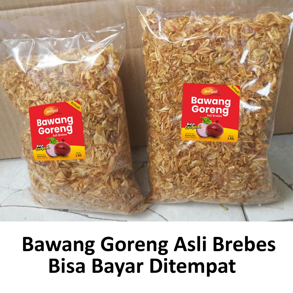 

Promo Bawang Goreng Brebes Cap Jempol 1 KG Murni Tanpa Micin