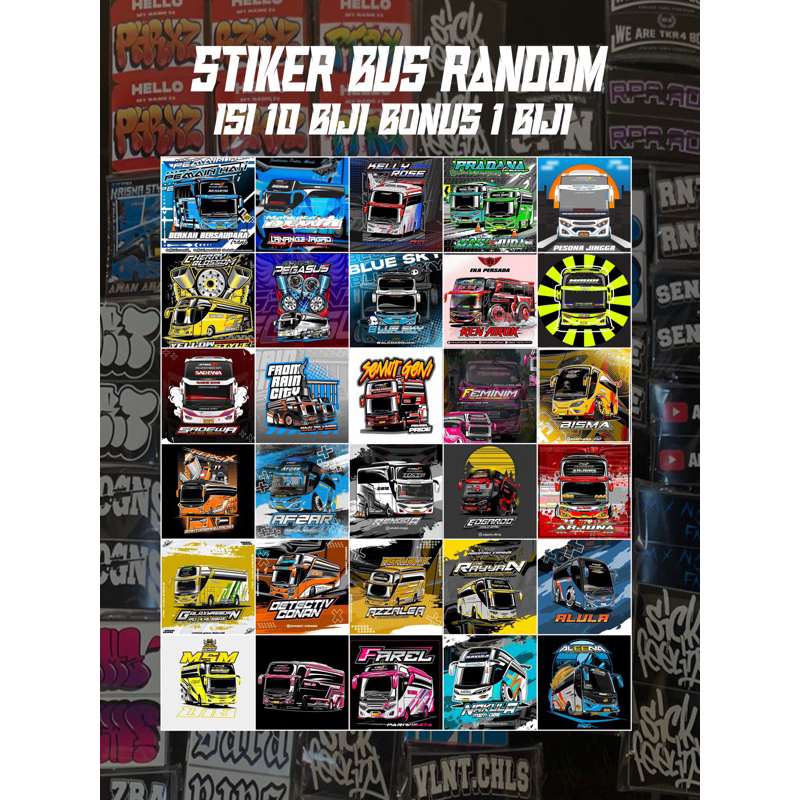 stiker bus basuri