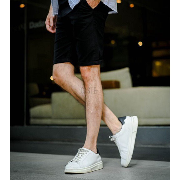 Harga Termurah LOD.DENIM X CASTE - Celana Pendek Hitam Chinos Pria - BLACK