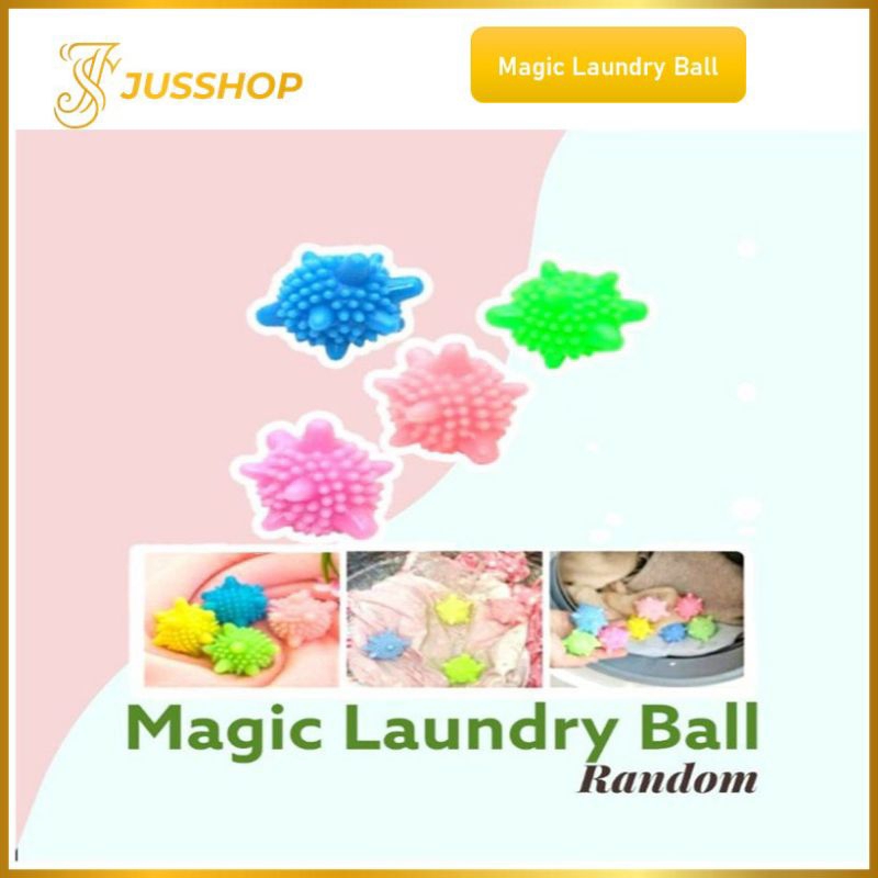 Magic Laundry Ball Bola Karet Pembersih Baju Mesin Cuci Pengering