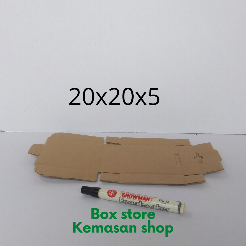 

Kardus karton die cut ukuran 20x20x5 cm