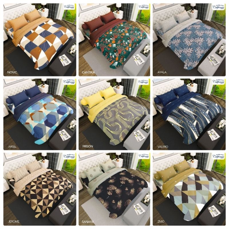 Bedcover Queen 160x200 California Fitted New Motif / Bed Cover Set California Flat Uk 160×200 Tinggi