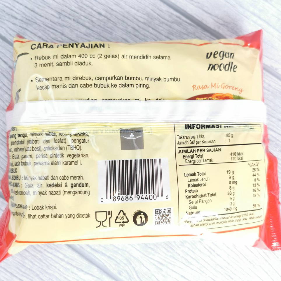 

Terbaru DAAI Mi Instant 1 Pack 5 Bungkus Vegan Vegetarian