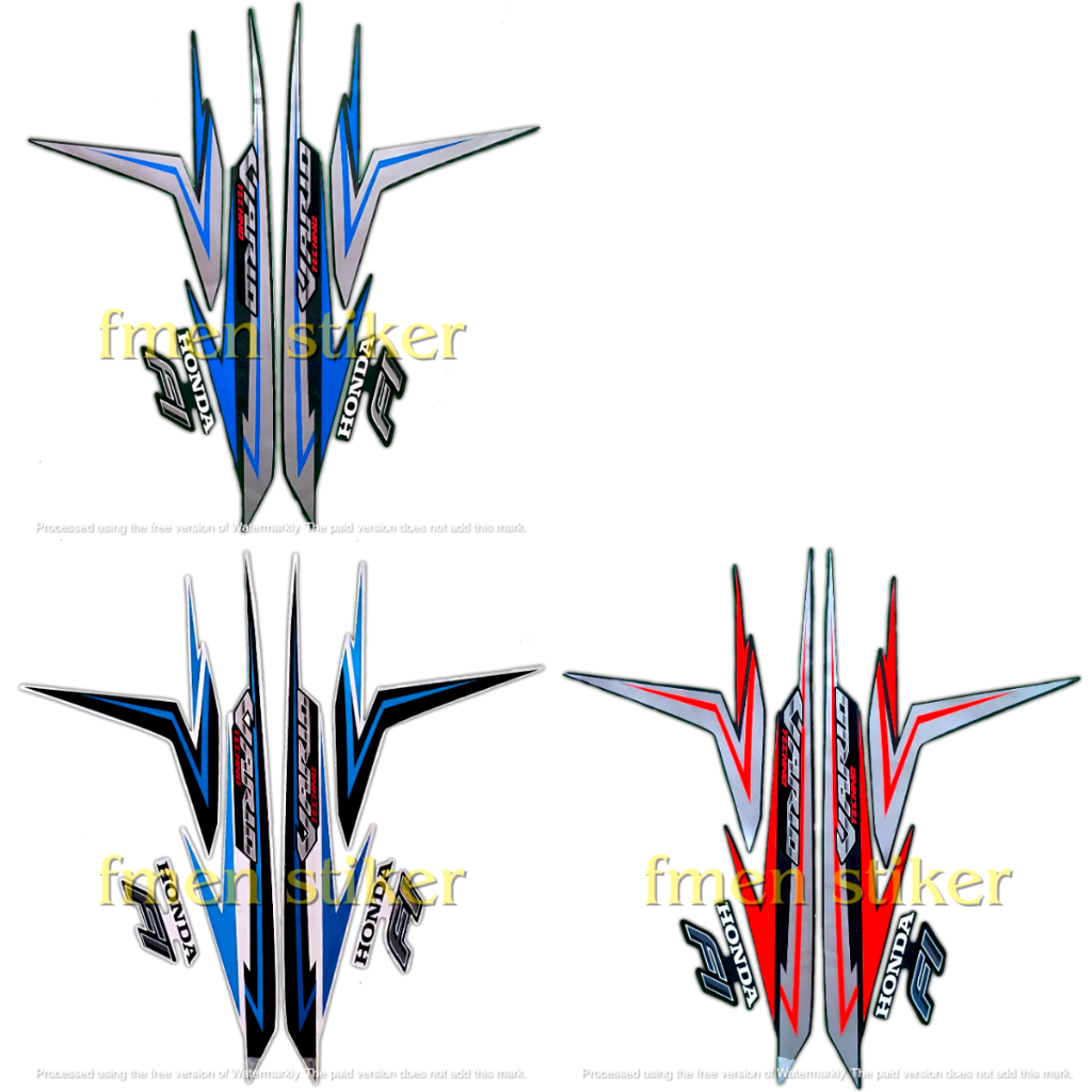 JUAL STIKER STRIPING LIS BODY MOTOR HONDA VARIO TECHNO 125 FI 2016 FULLSET