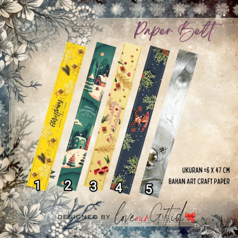 

PAPER BELT FOR CHRISTMAS HAMPERS // HAMPERS NATAL