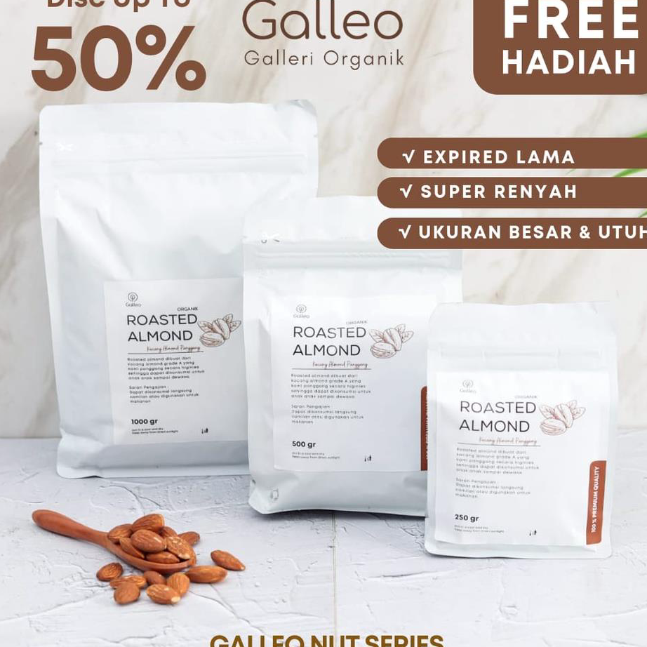 

Kirim Sekarang KACANG ALMOND PANGGANG 500 GR / ROASTED ALMOND GALLEO