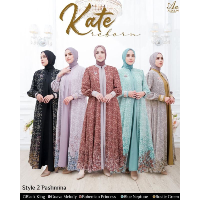 Ready Stok Kate Dress Reborn style 2 by Aden Hijab