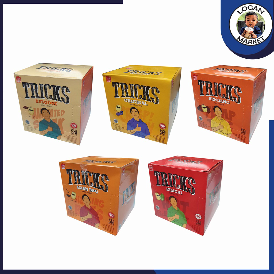 

Bayar Di Tempat Tricks Snack Baked Chips Potato Kentang Box Isi 10 Original Barbeque BBQ Kimchi Rendang Bulgogi ➳➵✻