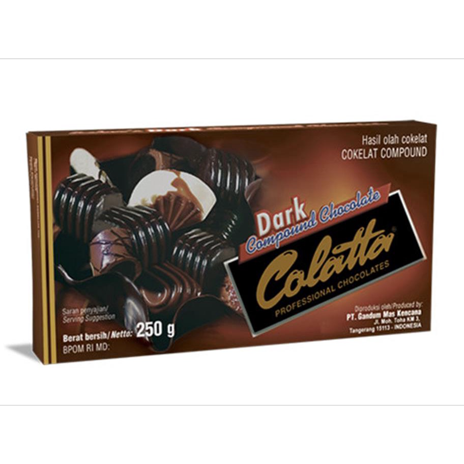 

Ready Stock COKLAT COLATTA DARK COMPOUND 250 gr (BUKAN REPACKED !!!)