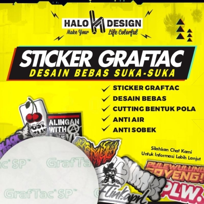 

Stiker GRAFTAC Cutting Murah | Sticker Distro, Komunitas, Bisnis