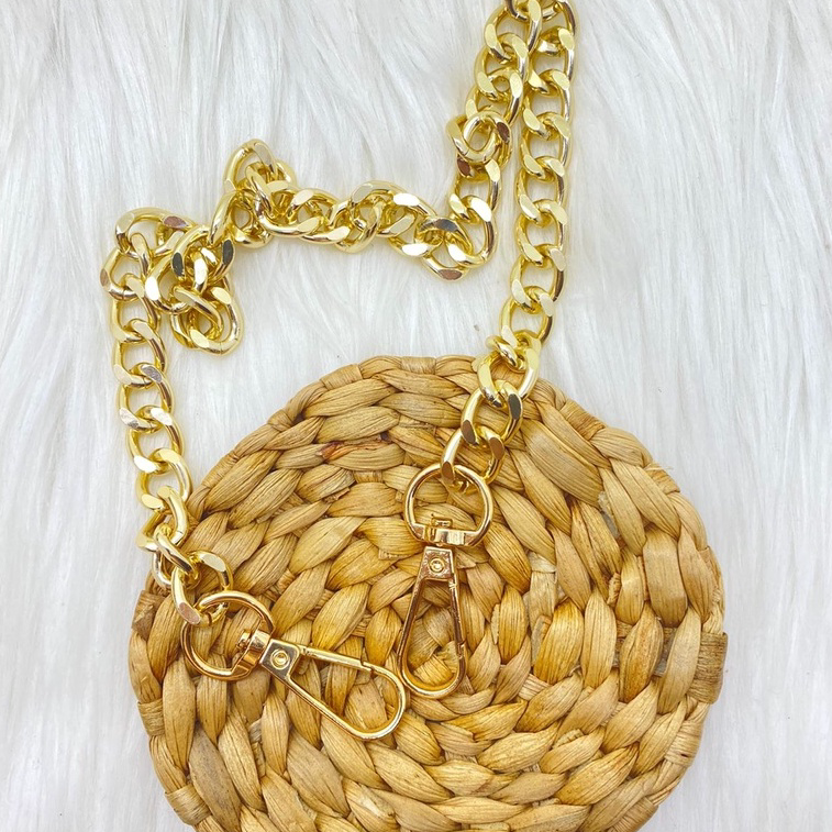 ➺➩⋆❀ STRAP RANTE PENDEK GOLD TENTENG | RANTAI TENTENG TAS MINI TOP HANDLE (RANTAI + CAITAN) RANTE AK