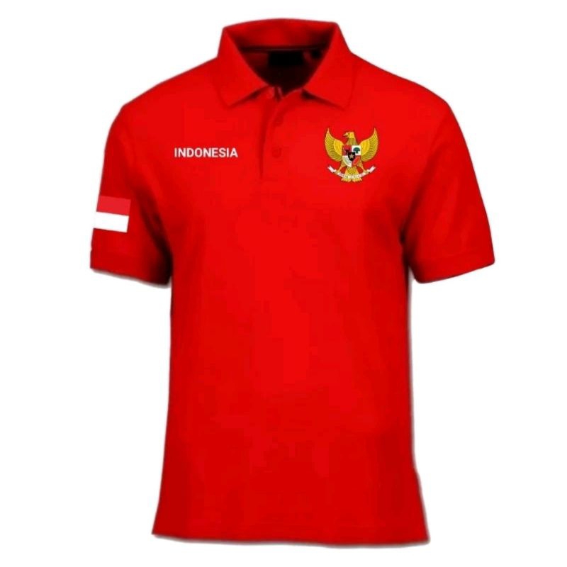 KAOS POLO INDONESIA SABLON DTF// POLO KEMERDEKAAN INDONESIA