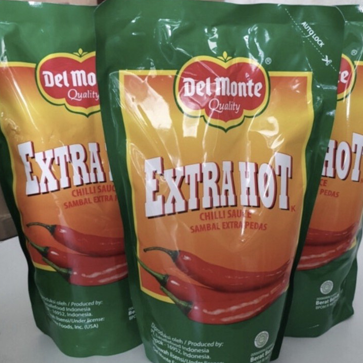 

Kirim Sekarang delmonte saos sambel /extra hot / chilli sauce / kemasan 1kg