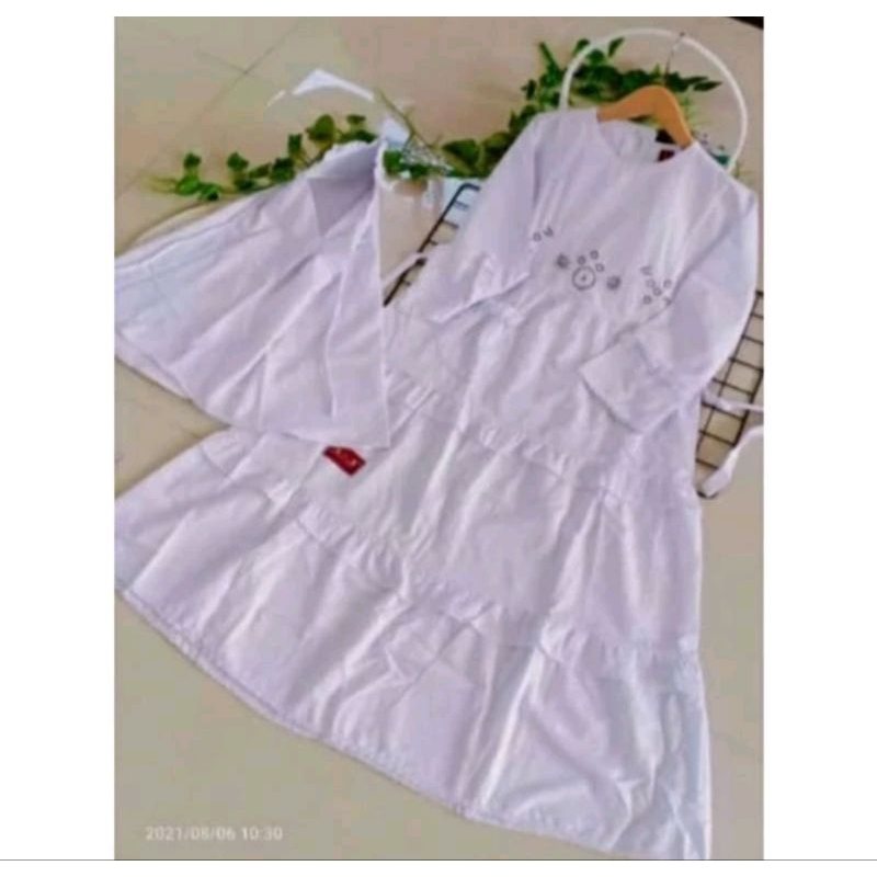 Gamis anak A&J/gamis anak putih/Baju muslim anak