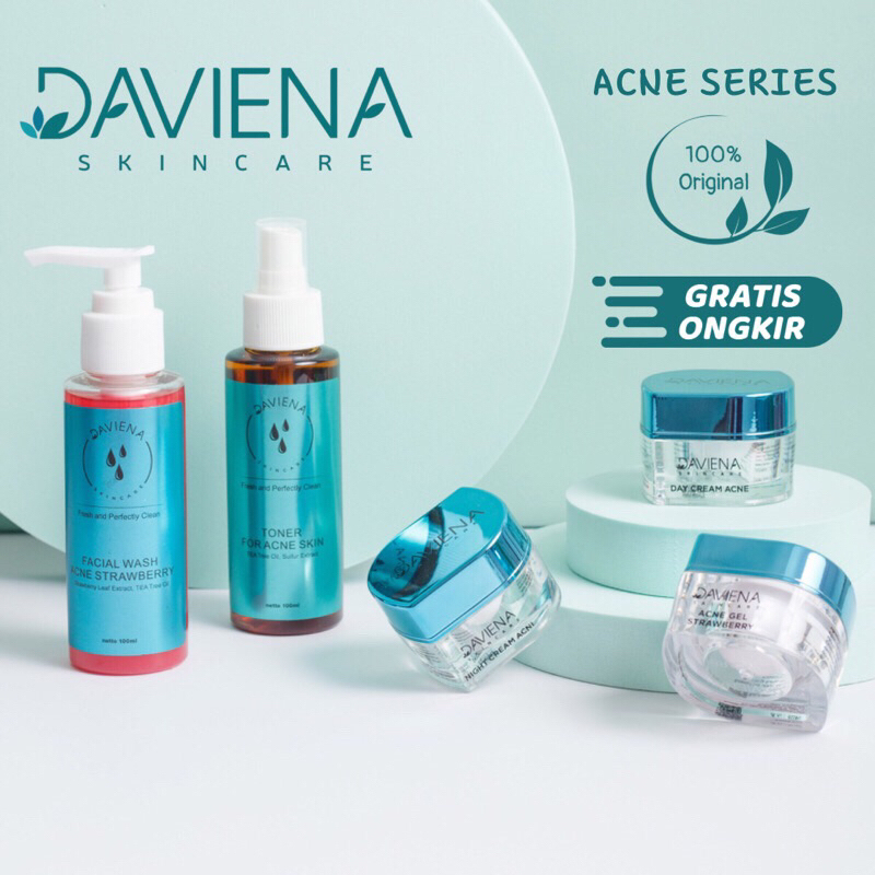 PAKET DAVIENA ACNE SERIES 1000%Ori/Ecer