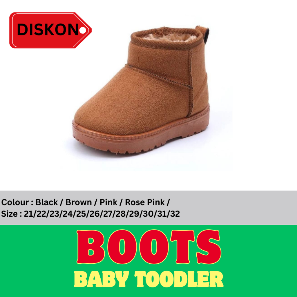 BOOTS WINTER KIDS Sepatu Boot Winter Anak Boot Bulu Import Musim Dingin
