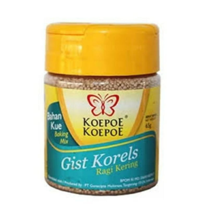 

bahan kue baking mix ragi kering gist korels 65gr