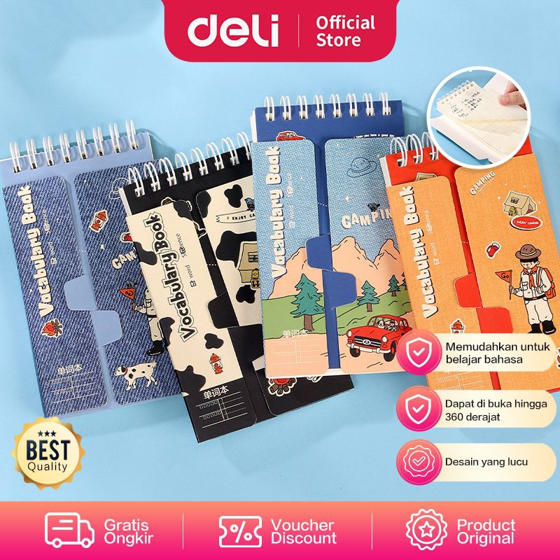 

DELI EC SPIRAL NOTEBOOK 75×130MM 25994