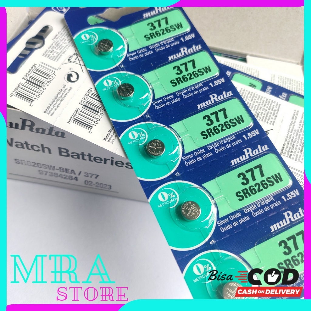 Sony Murata 377 sr626sw Baterai Batrei Batre Jam Tangan Sony Murata 377 SR 626 SW SONY 377 SR626SW O