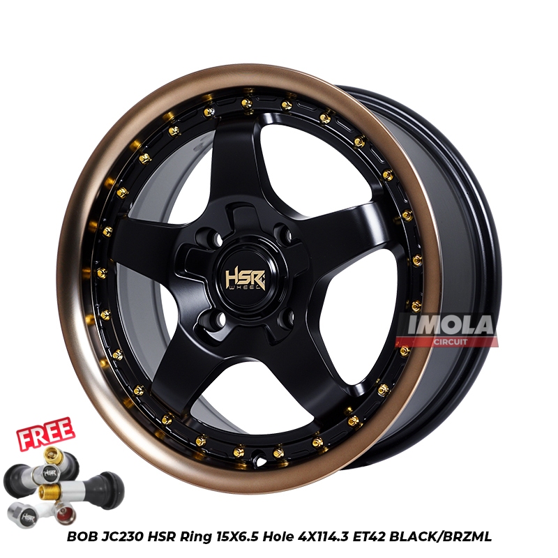 Velg Mobil Ring 15 HSR BOB JC230 Velg R15 Lebar 6,5 Xenia Kijang Livina Avanza Wuling Confero