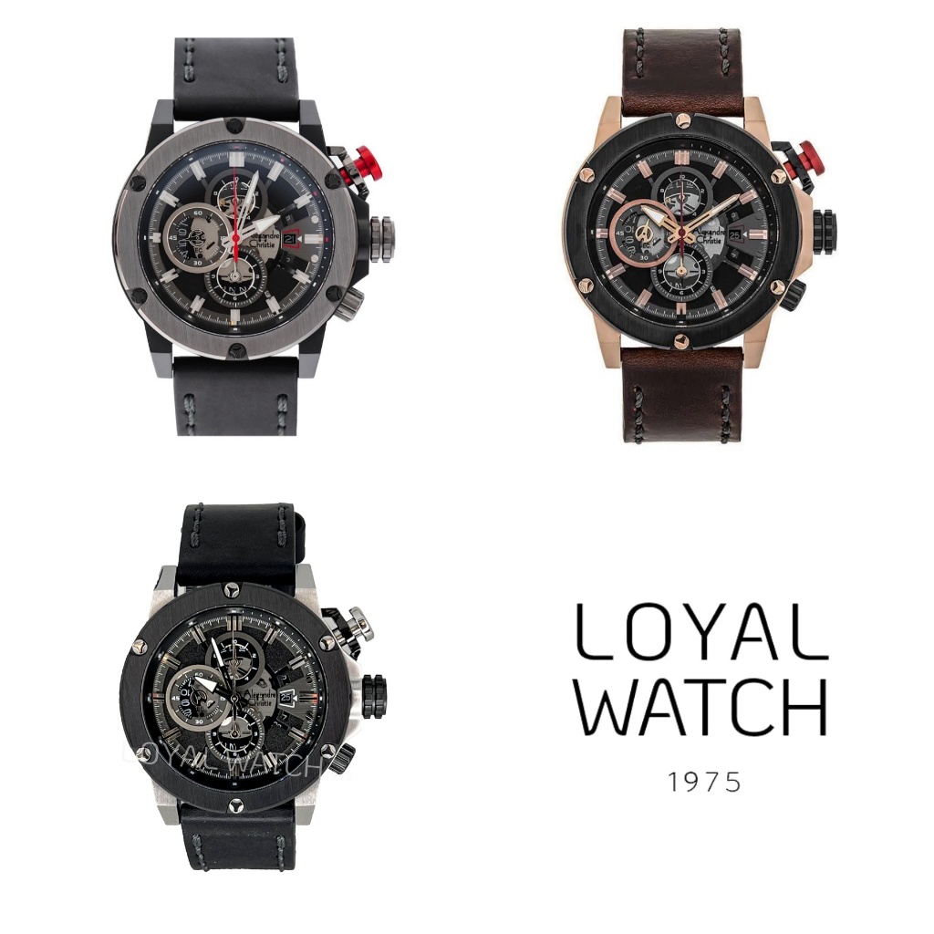 Loyal Watch 1975 - Jam Tangan Alexandre Christie Chronograpg Pria 6491