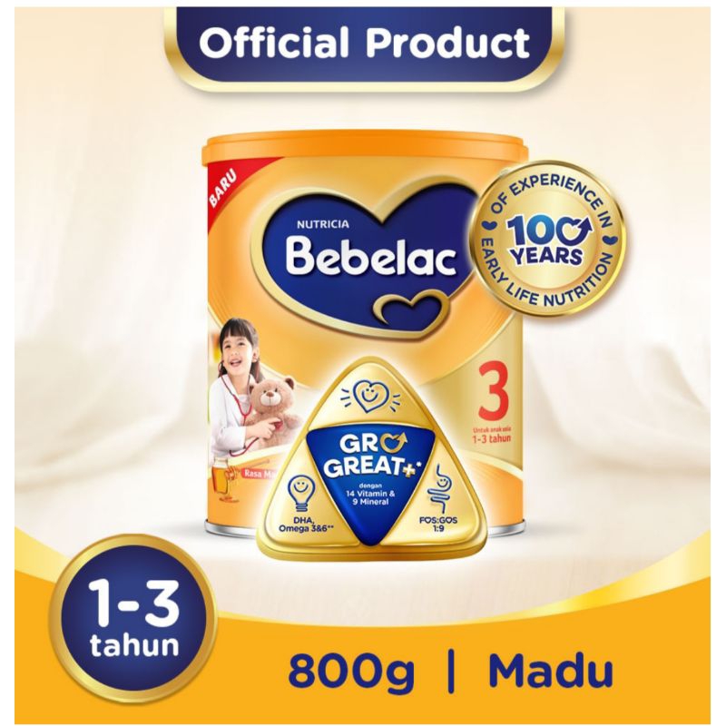 

BEBELAC 3 800gr kaleng VANILA MADU SUSU