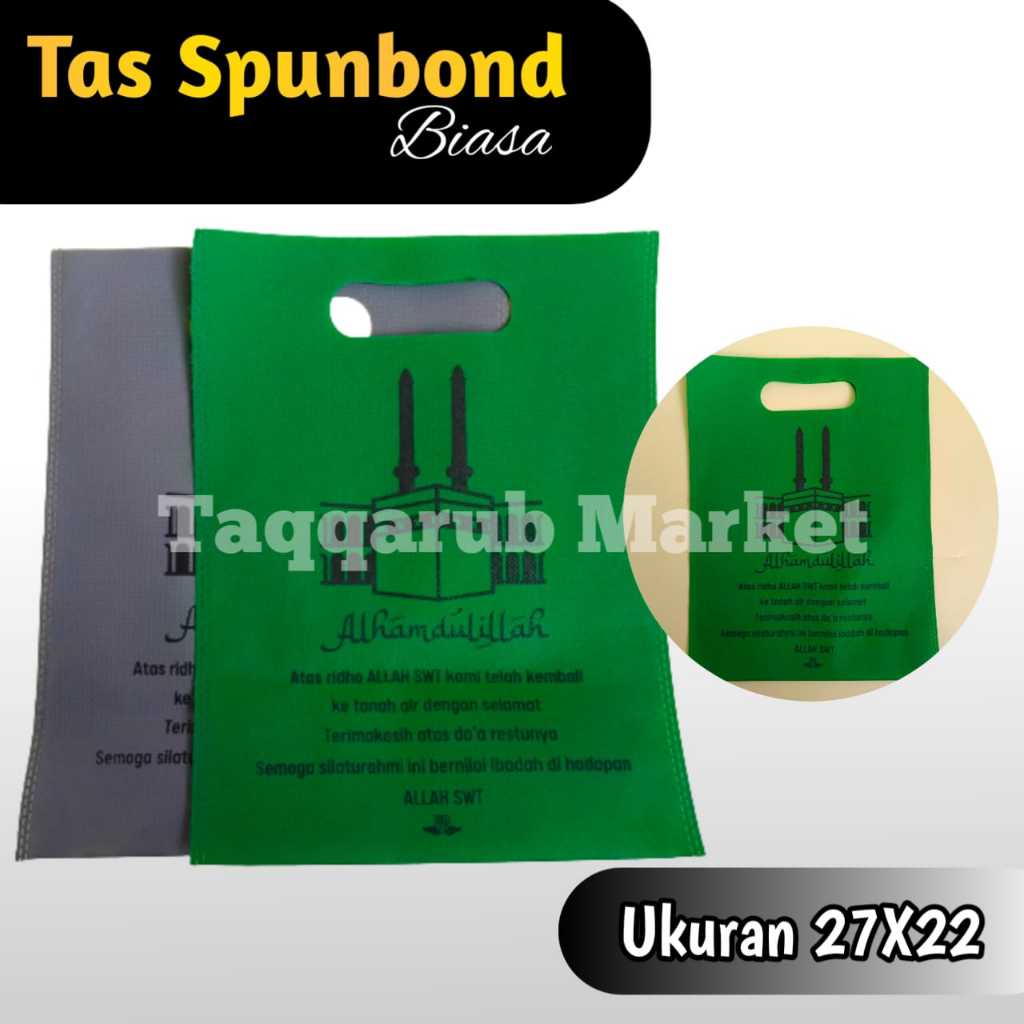 

Grosir 100Pcs Tas Oleh-Oleh Haji Tas Oleh-Oleh Umroh Tas Spunbond Tas Plong Tas Haji Tas Souvenir Umroh