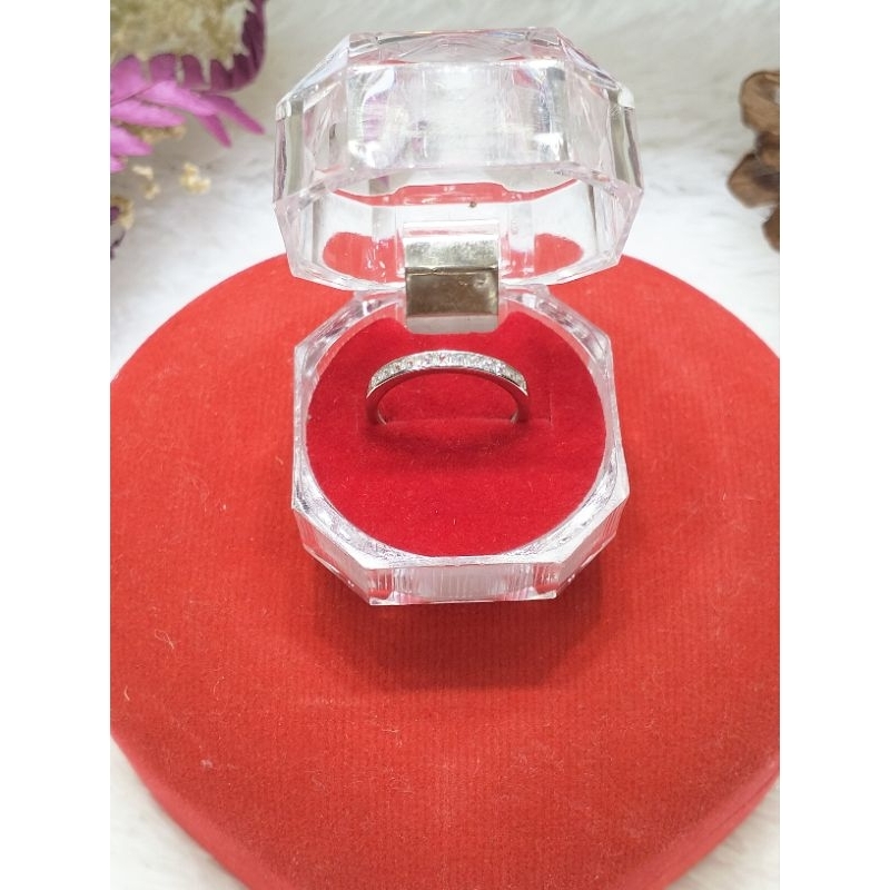 Cincin polos mata mata perak 925