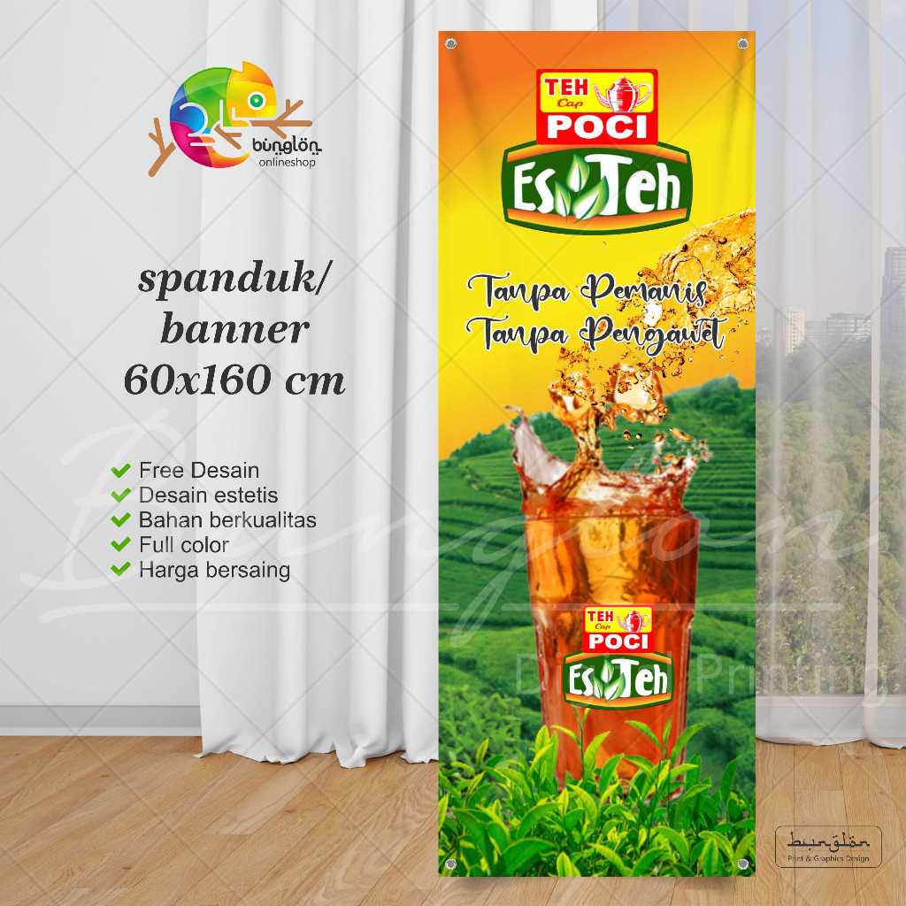 Spanduk Banner Es Teh Poci Murah Berkualitas