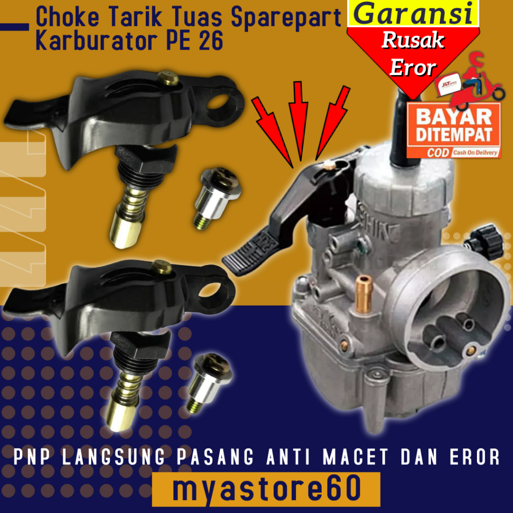 Choke Cuk Coke karburator Karbu Carburator Kalbulator Coke PE 26 NSR 26 PE26 NSR26 Jaminan PNP Origi