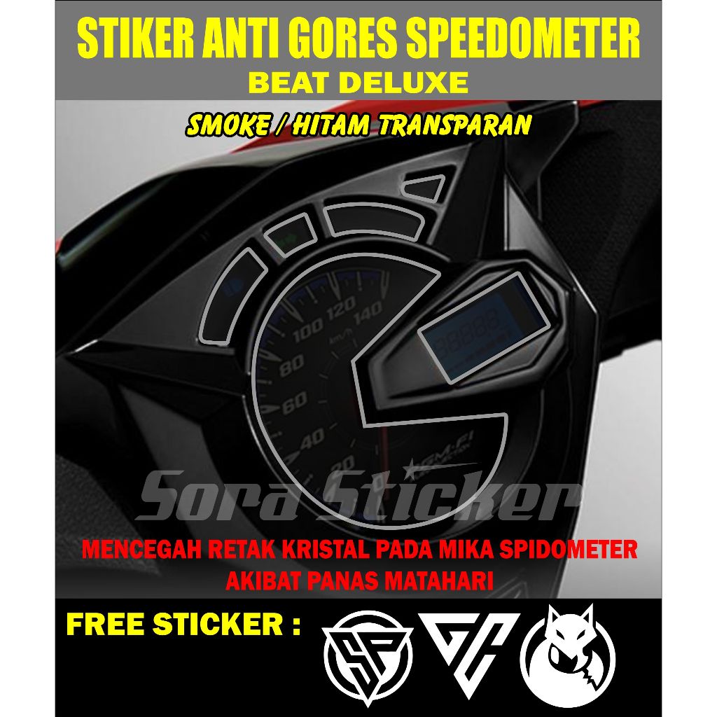 stiker Anti Gores Speedometer beat CBS ISS DELUXE 2020-2023 | pelindung spedometer beat CBS ISS DELU