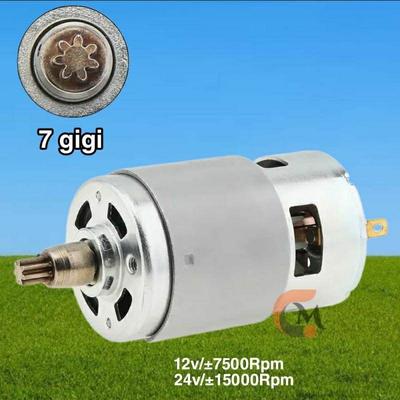 Dinamo DC Motor 775 Gear Gigi 7 Impact Wrench