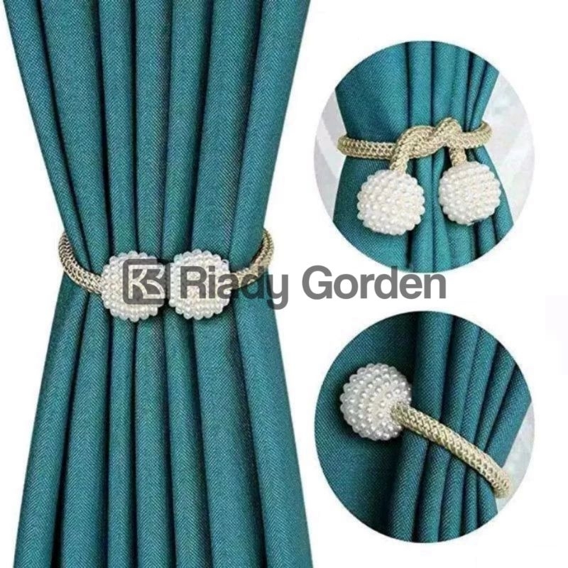TALI GORDEN MAGNET PENGIKAT TIRAI MAGNET / TALI PENGIKAT GORDEN MEWAH