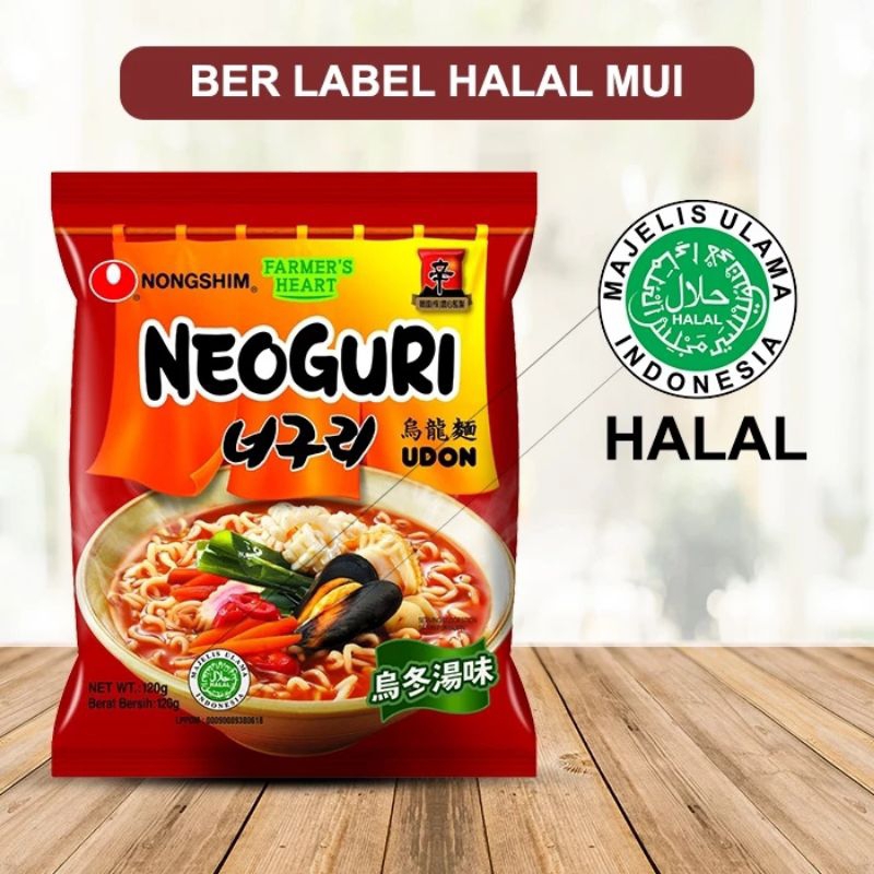 

Nongshim Neoguri Udon 120gr / Mie Instan Korea Halal / Neoguri Spicy Udon