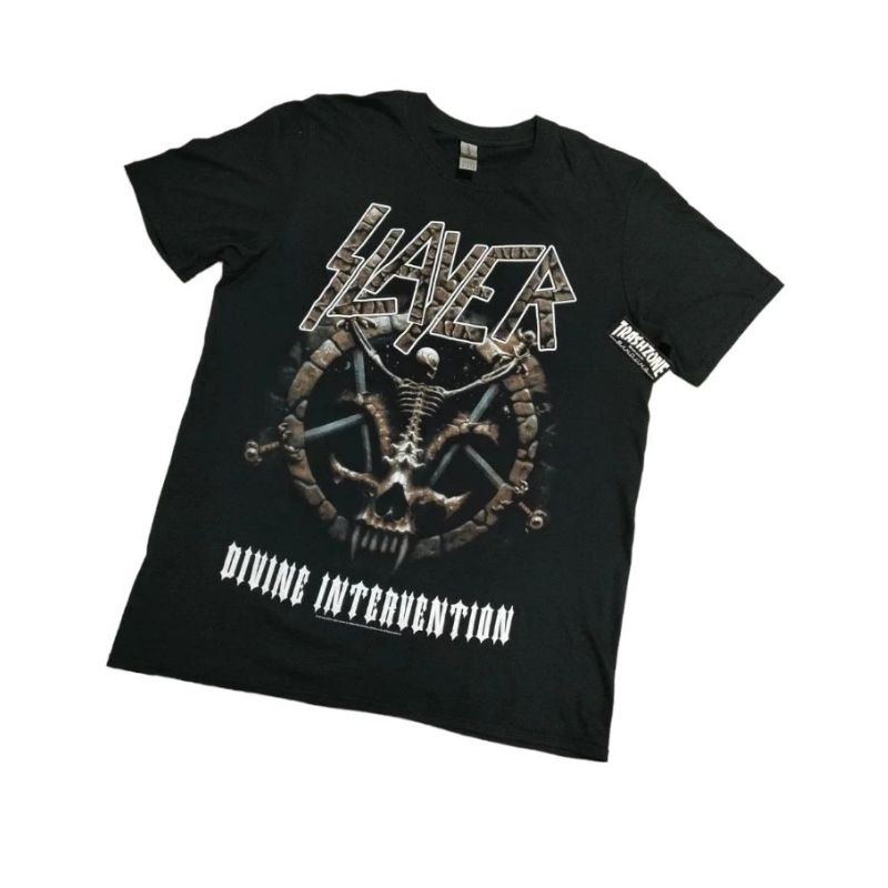 SLAYER - DIVINE INTOURVENTION ©2014 (L,XL) Kaos Tshirt Baju Band Import Original