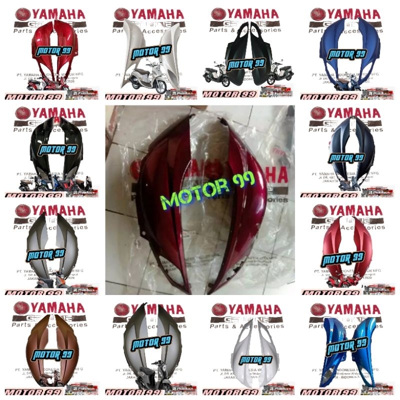 Body belakang cover body belakang Fino FI 125 merah sepasang  asli YAMAHA