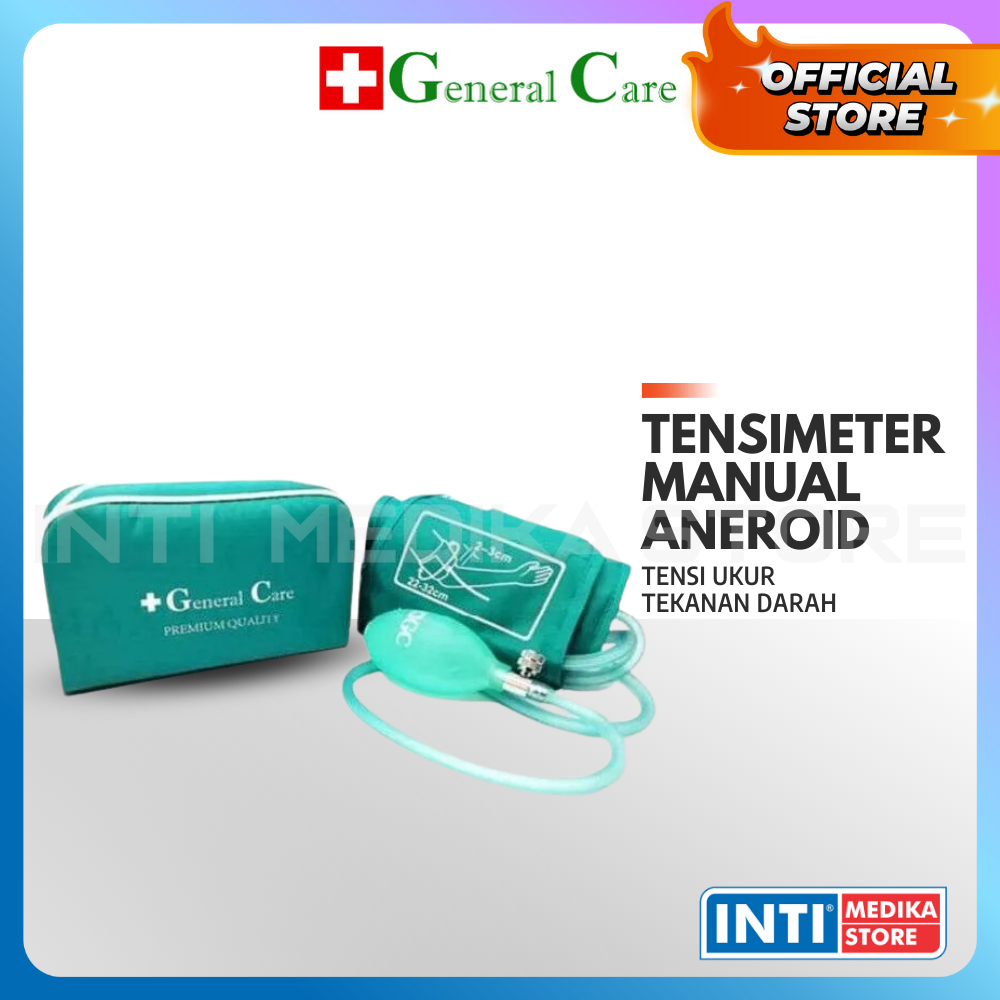 GENERAL CARE - Tensimeter Manual Aneroid | Tensi Ukur Tekanan Darah GC transparan